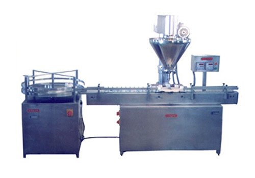Automatic Powder Filling Machine with Turntable and Conveyor APF-50/100/500 