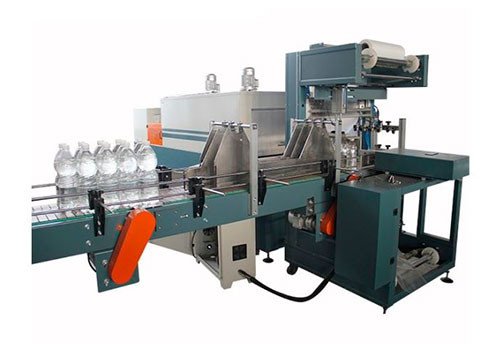 WD-350A Automatic Linear Type Bottle Shrink Wrapping Machinery 