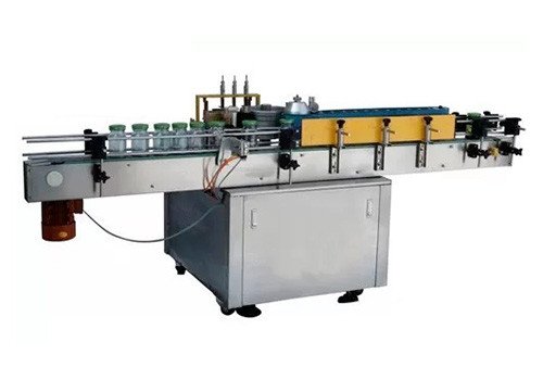 Automatic Cold Glue Labeling Sticker Machine For Round Bottle HJY100