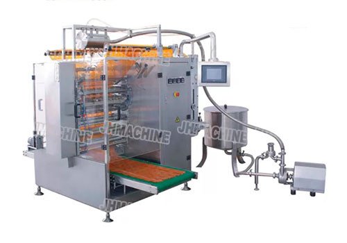 DXD900Y Sachet Pouch Four side Seal Filling and Sealing Machine for Liquid
