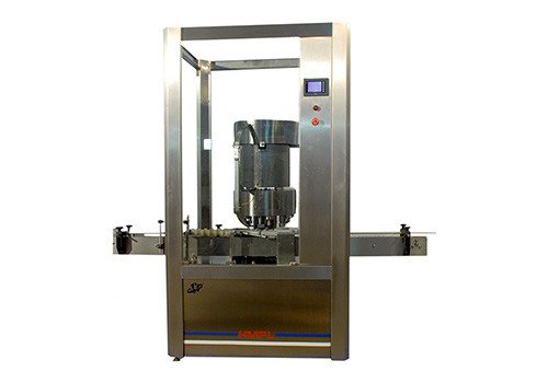 Автоматическая машина HMPL–PRE–RVS для укупоривания флаконов колпачками
