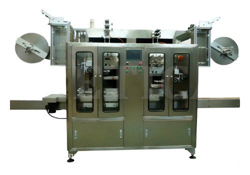 Automatic Double Heads Sleeve Labeling Machine with Shrink Tunnel MTTB-2450 