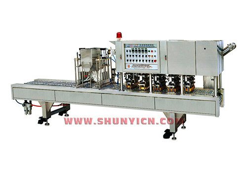 CFD8-LB Auto Eight Joint Cups Filling and Sealing Machine 