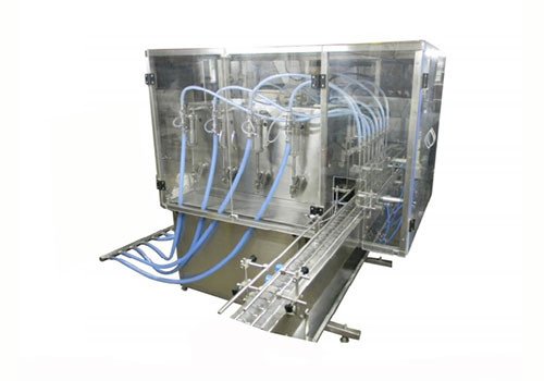 Automatic Eight Head Volumetric Free Flow Liquid Filling Machines 