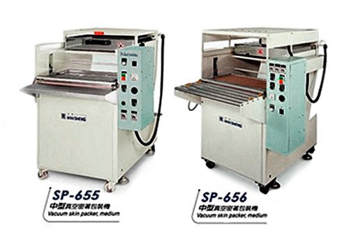 Машина SP-656,655,653 для вакуумной герметичной упаковки формованием плёнки на изделии