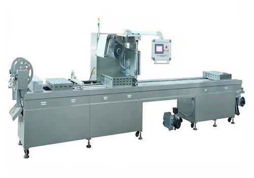 Aluminium Film Automatic Vacuum Packing Machine Double Side Stretch Wrapping CV-420L/520L