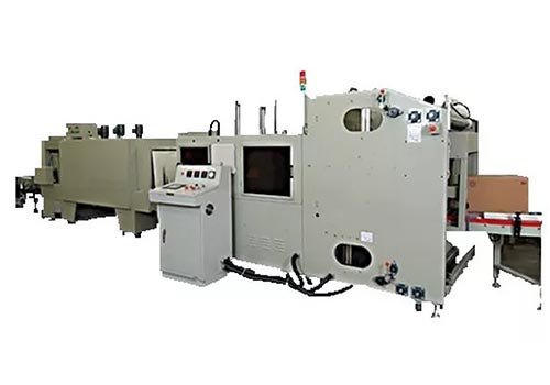Упаковочная машина термоусадочной пленкой LB-2000F+LC-2000(PE) с четырехсторонней запайкой