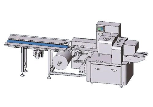 TMZP3000S Flow Wrapper Pillow Packing Machine (Servo control, Bottom Film type)