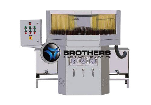 Semi Automatic Rotary Bottle Washing Machine BOTTLEWASH-90