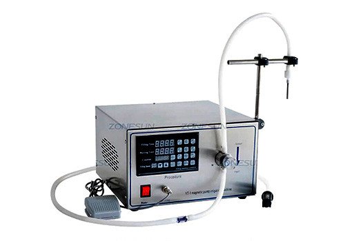 Полуавтоматическая машина с магнитным насосом YG-1 для розлива жидкости 