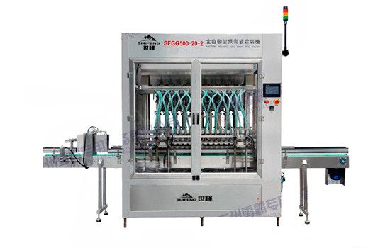 Автоматическая машина SFGG-500-20 c 20-ю головками и частотным преобразователем для наполнения кремами