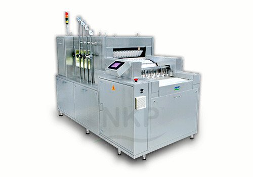 Автоматическая линейная стиральная машина для флаконов NKLVW - 150H / 250H
